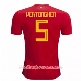 Maillot/Tenue Belgique Vertonghen 5 Domicile Coupe du monde 2018